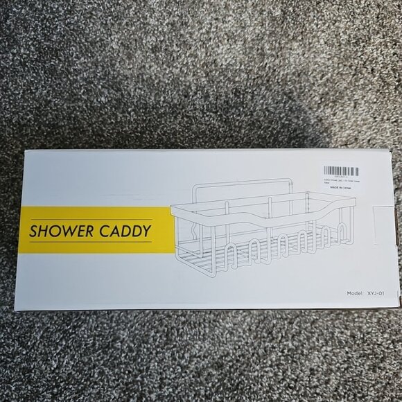 Stainless Steel Shower Caddy Model XYJ-01 - Adhesive Mounting for Bath/Kitchen - Picture 1 of 5